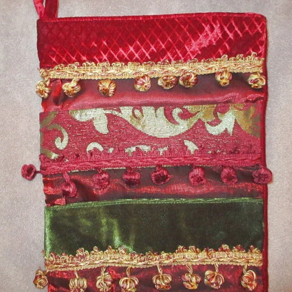 Vtg Jumbo Christmas Stocking 33